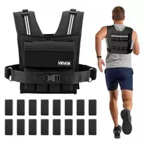 Koduva Reguliuojama svorio liemenė VEVOR JS-VEST007, juoda, 0,63-16 kg