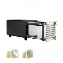VEVOR Elektrinė bulvių griežinėlių pjaustyklė, 1/2 col. ir 3/8 col. nerūdijančio plieno peiliai