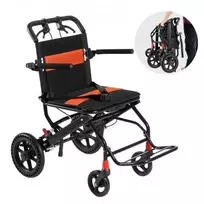 VEVOR Transportavimo vežimėlis neįgaliesiems, sulankstomas, aliuminio lydinio, 45,7 cm sėdynė