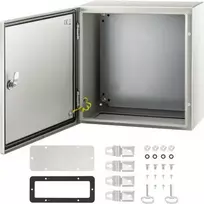 Koduva VEVOR plieninė elektros spinta NEMA 4X, 40 x 40 x 20 cm, IP66, su montavimo plokšte