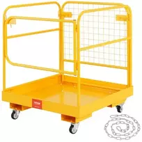Koduva VEVOR krautuvo saugos platforma, 544,3kg, 91,4 x 91,4 cm, sulankstoma, su fiksuojamais pasukamais ratukais