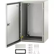 Koduva VEVOR plieninė elektros spinta NEMA 4X, 50,8 x 30,5 x 25,4 cm, IP66, su montavimo plokšte