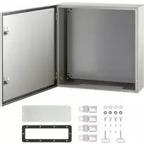 Koduva VEVOR plieninė elektros spinta 60 x 60 x 20 cm, NEMA 4X, IP66, su montavimo plokšte