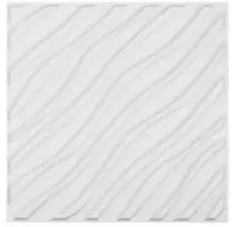 Koduva VEVOR 3D sienų plokštės, 12 vnt., 19,7 x 19,7 col., PVC, banguotas stilius, matinė balta