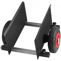 Koduva VEVOR panelių vežimėlis 272 kg gipso kartonui ir durims, su 20,32 cm pneumatiniu ratuku