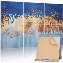 VEVOR Akustinės plokštės, 6 vnt., 600 x 600 x 10 mm, pastelinės