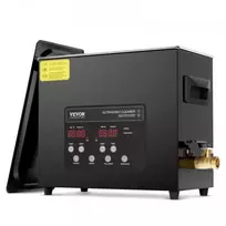 Koduva VEVOR 6 l ultragarsinė valymo vonelė, 180 W, 40 kHz, su kaitinimu ir laikmačiu