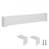 Koduva VEVOR grindjuostinio šildytuvo dangtis, Basic Series, 1211 mm, baltas