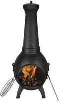 VEVOR Chiminea, 22 col. lauko malkomis kūrenamas ugniakuras su kepsnine