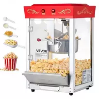 Koduva VEVOR spragėsių aparatas, 0,2kg nerūdijančio plieno katilas, 800 W, stalinis, raudonas