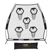 Koduva VEVOR amerikietiško futbolo treniruočių metimo tinklas, 2133.6 x 2133.6 mm, su 5 taikinio kišenėmis
