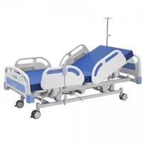 VEVOR Elektrinė ligoninės lova, 5 funkcijų, su Trendelenburgo padėtimi, 127 mm užrakinamais ratukais, čiužiniu, 250 kg