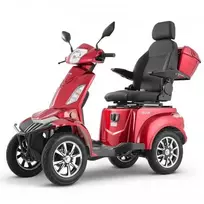 Koduva VEVOR 4 ratų mobilumo paspirtukas VISTA Quater, 500 lb, 35 km, 3 greičiai, 1000 W, raudonas
