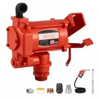 Koduva VEVOR kuro perkėlimo siurblys, 230 V, 20 GPM (76 l/min), AC elektrinis, su automatinio sustabdymo pistoletu ir išleidimo žarna