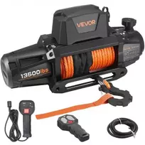 VEVOR Elektrinė gervė, 6100 kg, 12 V DC, su Φ9,5 mm x 28 m sintetiniu lynu