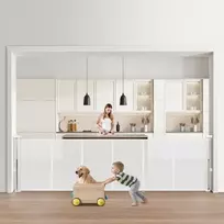 VEVOR Ištraukiami varteliai vaikams ir augintiniams, 870 mm, iki 2800 mm pločio, balti