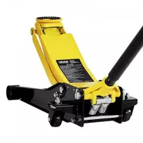 VEVOR Žemas automobilio domkratas, 2 t, plieno, su dvigubais stūmokliais, 75–505 mm
