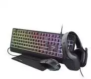 TRUST Sada sluchátka + pelė + klaviatūra + mousepad GXT 792 Quadrox 4v1 Gaming Bundle