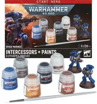 Games Workshop Warhammer 40,000: Space Marine Intercessors + Paints