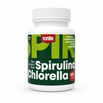 Virde spirulina 1400 mg + chlorella 1400 mg, 100 tablečių