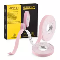 Kineziologinis veido teipas 4FIZJO 5 m x 1 cm, šviesiai rausvas