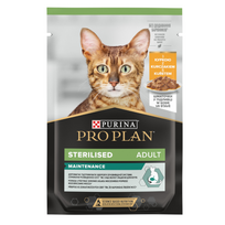 Purina Pro Plan Maintenance Sterilized Konservuotas maistas sterilizuotoms katėms (gabalėliai padaže) (su vištiena) 85 g 26 vnt.