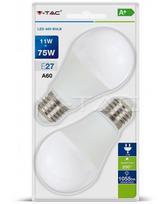 Šviesos diodų (LED) elektros lemputė, E27, 11W, 4000K, burbulo formos