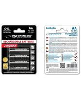 Įkraunami elementai ESPERANZA HR6 (AA), 2600 mAh, 2 vnt.