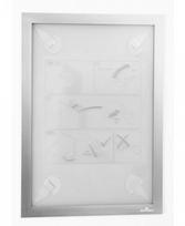 Informacinis rėmelis DURAFRAME Wallpaper, 32.2x23.6 cm, sidabrinis