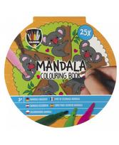 Mandalų spalvinimo knyga GRAFIX Koala, skersmuo 15 cm, 25 psl.