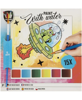 Spalvinimo vandeniu rinkinys GRAFIX Raketa, 15 paveikslėlių
