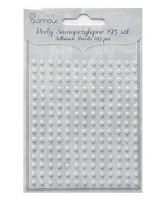 Lipnūs perlai, 3 mm, balti, 195 vnt.