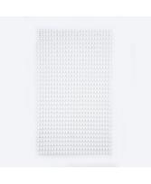 Dekoratyviniai lipnūs kristalai, balti, 3 mm, 806 vnt.