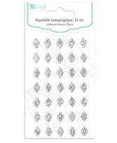 Dekoratyviniai lipnūs kristalai Deimantai, 35 vnt.