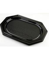 Vienkartinis padeklas, PET, juodas, 35 x 24,7cm, 10 vnt.