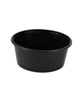 Daugkartinis plastikinis indelis sriubai, juodas, PP,  370 ml, D 120 x H 50 mm, 50 vnt.