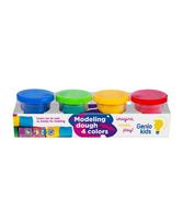 Natūralus plastilinas-modelinas GENIO KIDS, 4 spalvos