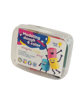 Natūralus plastilinas-modelinas GENIO KIDS su formelėmis, 6 spalvos