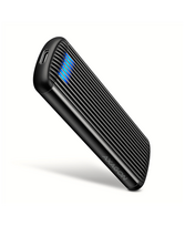 AXAGON USB-C 10Gbps M.2 NVMe SSD Enclosure, Screwless, RIBBED Aluminum | EEM2-SC