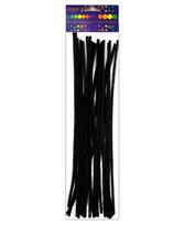 Dekor vielutės JUODOS 30cm 25vnt