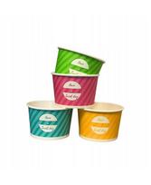 Vienkartinis indelis ledams MIX, popierius, 160 ml, D 9,2 cm, H 5 cm, 50 vnt