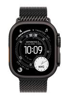 APPLE Ultra Watch 3 GPS + Cellular Black Titanium, Black Titanium Milanese Loop Small, MF1N4QF/A, 49 mm