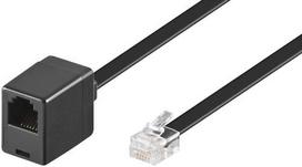 MicroConnect MPK103FB telephone cable, 3 meters, black