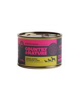 COUNTRY&NATURE Kiaulienos ir špinatų drėgnas maistas be grūdų 410 g
