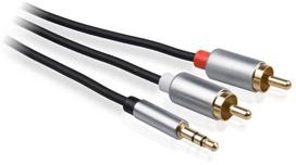 LIBOX LB0092 3.5mm Jack to 2x RCA 1.5m Black