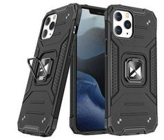 Nugarėlės dėklai Wozinsky Apple iPhone 12 Pro Max Ring Armor Case Kickstand Tough Rugged Cover Black