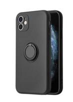 Nugarėlės dėklai iLike Apple IPHONE 13 PRO MAX SILICONE RING Black