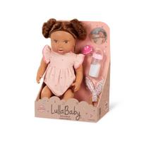 LULLABABY lėlė kūdikis su priedais, brunetė 35cm., LBY7341Z