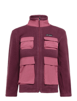 Columbia Sportswear - Jasper Ridge Pebbled Fleece Full Zip - Flisinė striukė - Burgundiška splava