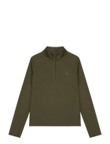 Danish Endurance - Momentum Half Zip Running Shirt (Women) - Sportiniai flisiniai ir viduriniai sluoksniai - Chaki spalva
